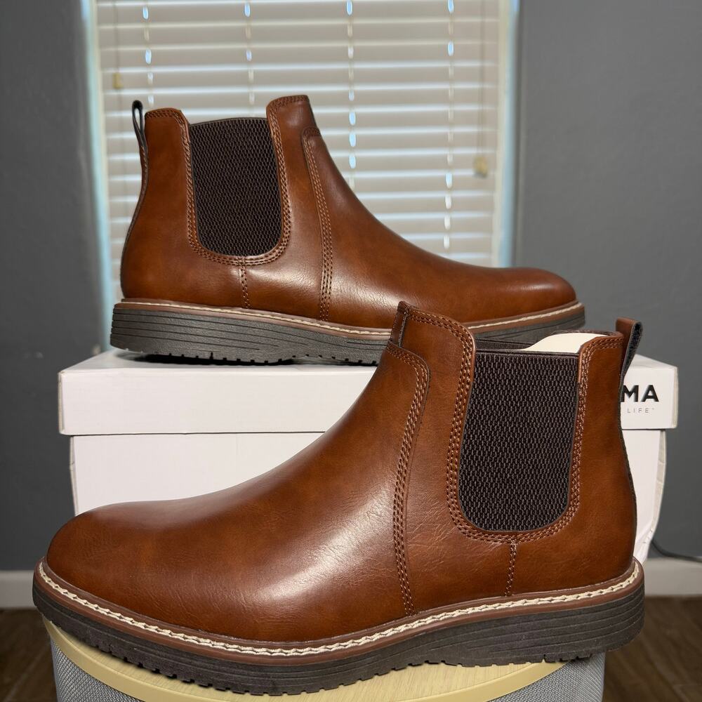 Sonoma Goods For Life Vorsey Men's Chelsea Boots, Brown, Mens US 10
